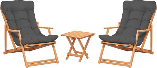 Set vrtnog namještaja - stol i stolice (3 komada) Erick