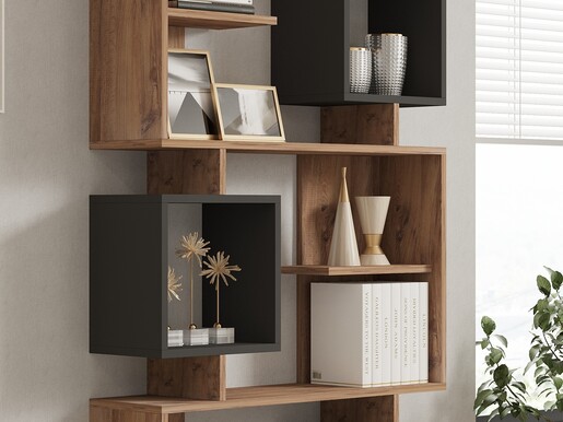 Polica za knjige, Icardi - Atlantic Pine, Anthracite