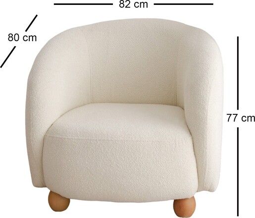 Fotelja Slon - bijela