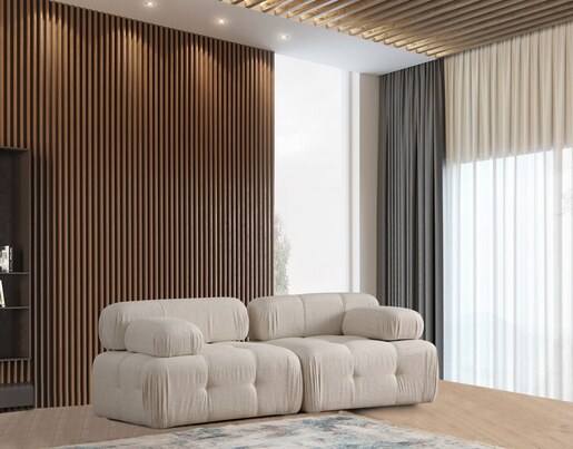 Dvosjed, Doblo 2 Seater ( L1-1R) Cream Bouclette