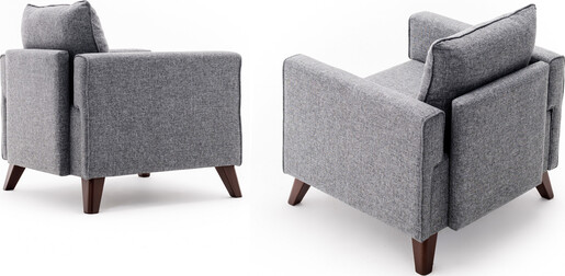 Fotelja BELLA siva, Bella Armchair - Gey