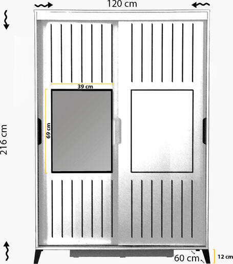 Garderoba, Pasific Home Fuga - 120 Ceviz Dolap