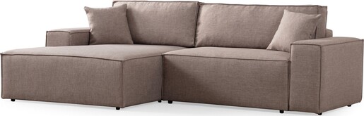 Kutna garnitura na razvlačenje Pirlo Corner lijevi - smeđa