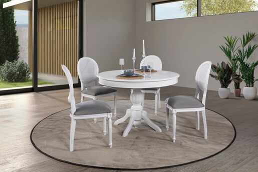 Set rastezljivi stol za blagovaonicu i stolice (5 komada) TRISTAN