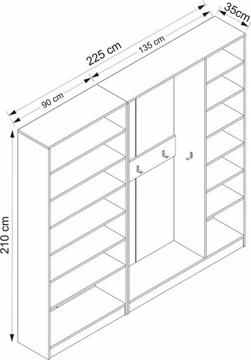 Stalak za hodnik, Noah - 8267