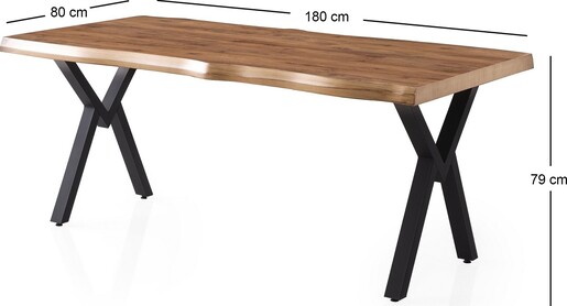 Stol za blagovaonicu GALA - 3022, boja oraha