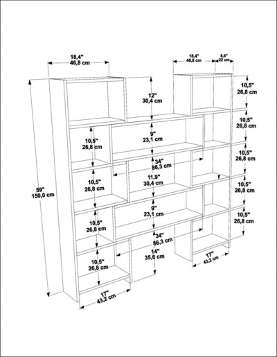 Polica za knjige Elaina