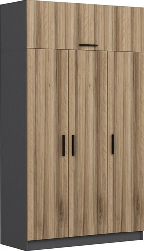 Garderoba, Minar 3 Kapak 2 Çekmece 255 - Dore, Anthracite