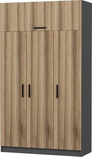 Garderoba, Minar 3 Kapak 2 Çekmece 255 - Dore, Anthracite
