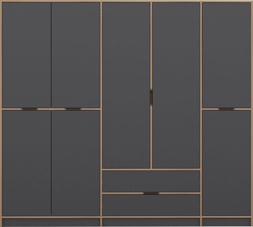 Ormar za odjeću ELINA - 8164, antracit, Dore