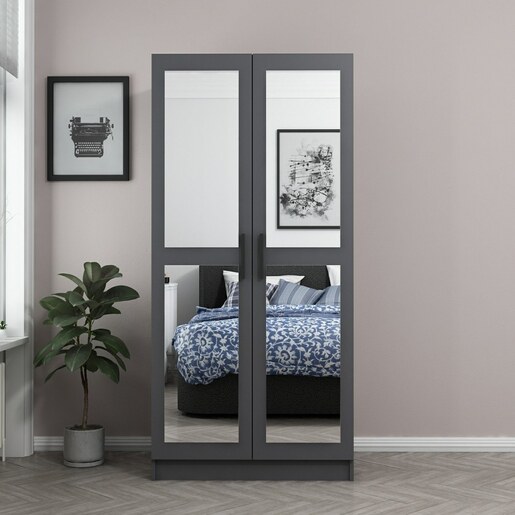 Garderoba, Kale Mirror Anthracite - 190