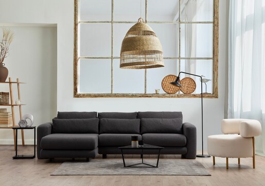 Kutna garnitura Lily Corner lijevi sivi