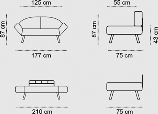 Dvosjed na razvlačenje, Petrol Plava, Genzo - Petrol Blue