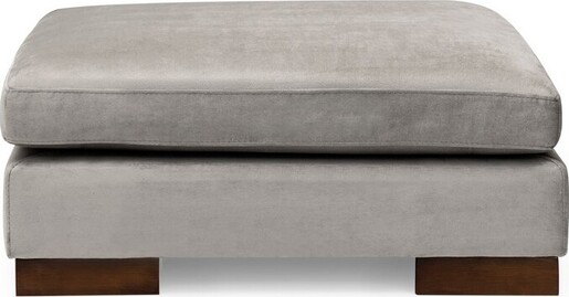 Kutna garnitura TULIP, lijeva, svjetlo sivo, Tulip Corner Left With Pouf - Light Grey