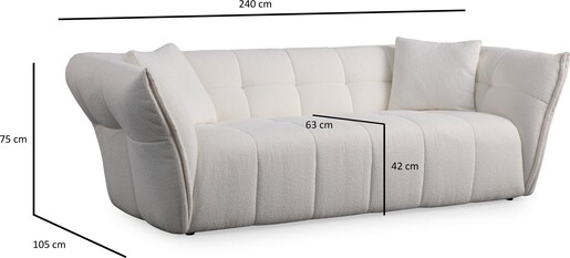 Sofa s 3 sjedala AYLA