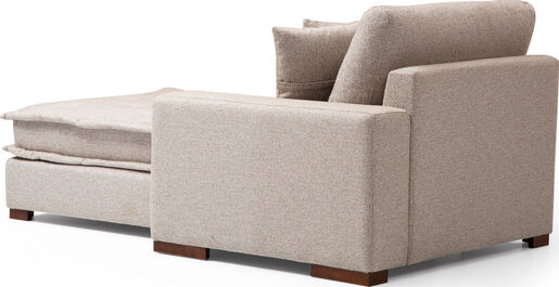 Kutna garnitura, LENA, desna, boja pijeska, Lena Corner (L3-CHL) - Sand Beige