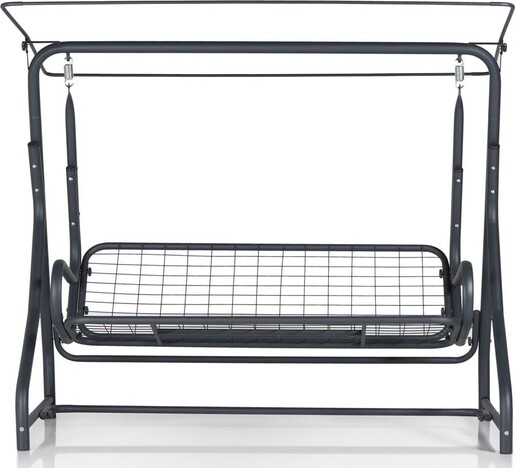 Vrtni trosjed za ljuljanje, višebojno boja, Ruta 3 Kişilik Bahçe Balkon Teras Salıncağı - 10