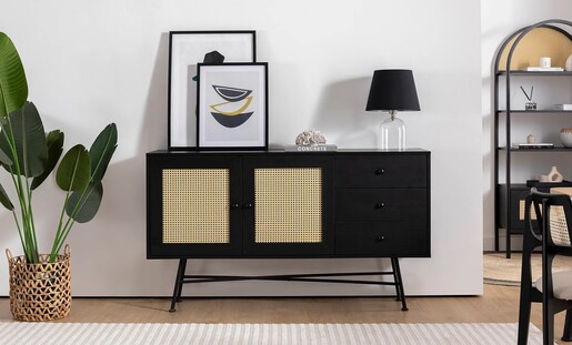 Komoda NALA 160 , crna boja