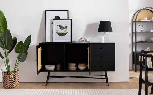 Komoda NALA 160 , crna boja