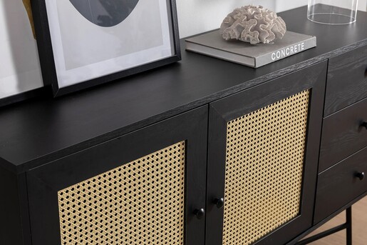 Komoda NALA 160 , crna boja