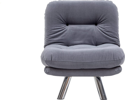 Fotelja na razvlačenje, Sivo, Misa Small Solo - Grey