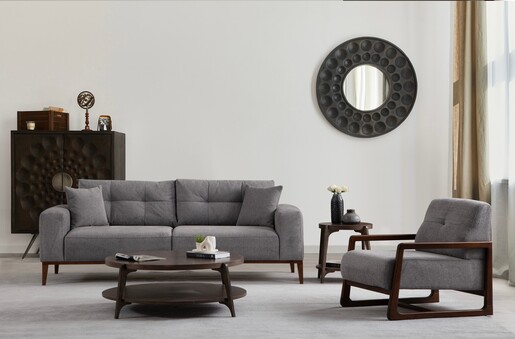 Trosjed na razvlačenje Sinor 3 Seater - svjetlo sivi