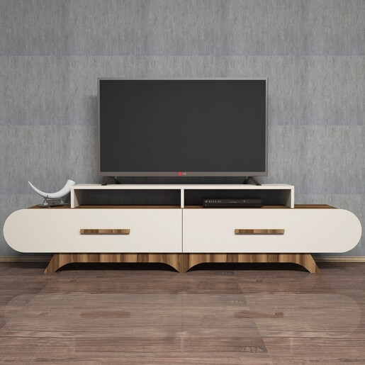 Stalak za televizor, Flora - Walnut, Cream