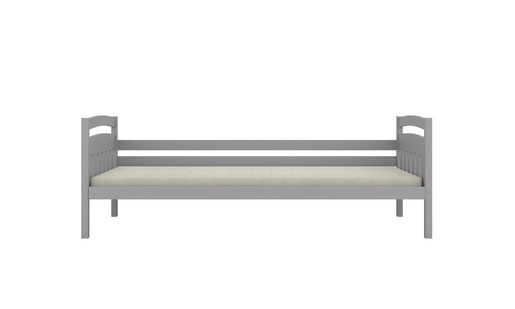Drveni dječji krevet Tosia - sivi - 200x90 cm - Bez ladice