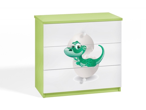 Dječja komoda - mali dino-Zelena