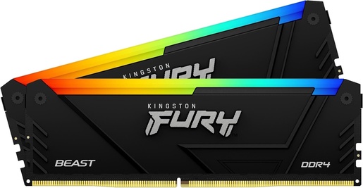 Memorija Kingston 32GB (2x16GB) DDR4 3200MHz, FURY Beast, DIMM, KF432C16BB12AK2/32