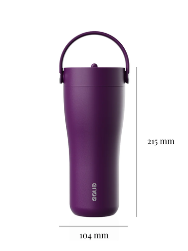 EQUA CARRY Cup, termo šalica od nehrđajućeg čelika za čaj/kavu, 600ml, Mulberry