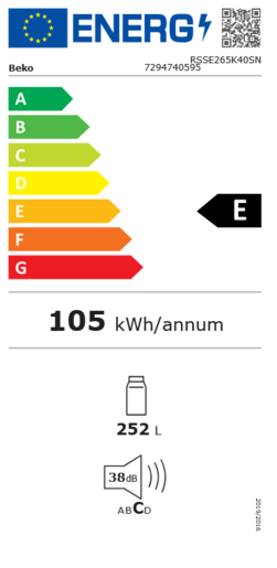 Beko hladnjak RSSE265K40SN