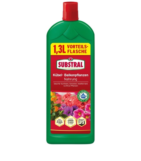 SUBSTRAL tekuće mineralno gnojivo za balkonske i druge cvatuće biljke s dodatkom guana, 1.3 l