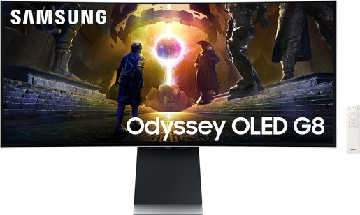 Samsung monitor Odyssey Gaming G85SD, LS34DG850SUXDU, 34" OLED UWQHD, 175Hz, 0.03ms, 2xHDMI, DisplayPort, zvučnici, zakrivljen