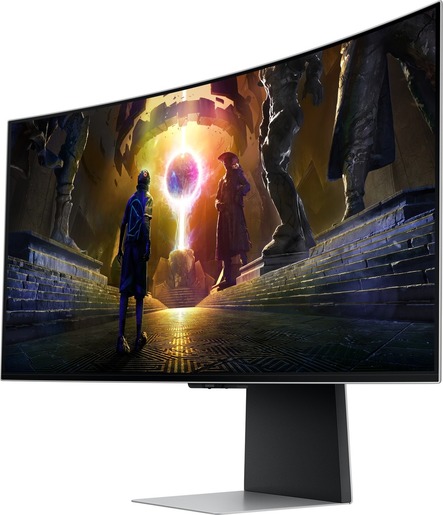 Samsung monitor Odyssey Gaming G85SD, LS34DG850SUXDU, 34" OLED UWQHD, 175Hz, 0.03ms, 2xHDMI, DisplayPort, zvučnici, zakrivljen
