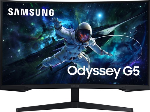 Samsung monitor Odyssey Gaming G55C, LS32CG552EUXEN, 32" VA QHD, 165Hz, 1ms, HDMI, DisplayPort, zakrivljen