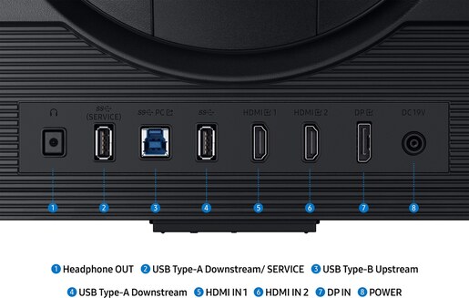 Samsung monitor Odyssey Gaming G70F, LS27FG702EUXEN, 27" IPS 4K/UHD , 180Hz, 1ms, 2xHDMI, DisplayPort, pivot