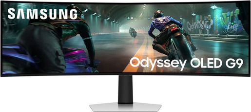 Samsung monitor Odyssey Gaming G91SD, LS49DG910SUXEN, 49" OLED DQHD, 144Hz, 0.03ms, HDMI, DisplayPort, zakrivljen