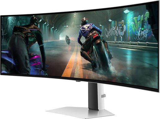 Samsung monitor Odyssey Gaming G91SD, LS49DG910SUXEN, 49" OLED DQHD, 144Hz, 0.03ms, HDMI, DisplayPort, zakrivljen