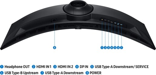 Samsung monitor Odyssey Gaming G91F, LS49FG910EUXEN, 49" VA DQHD, 144Hz, 1ms, 2xHDMI, DisplayPort, zakrivljen