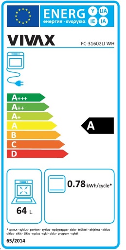 VIVAX HOME štednjak FC-31602LI WH