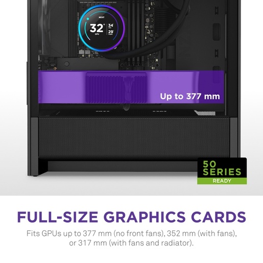 Kućište NZXT H3 Flow 2025, crno