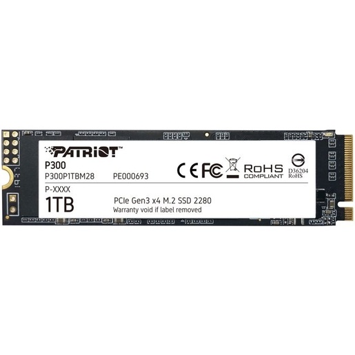 SSD 1TB Patriot P300 M.2 NVMe, PCIe 3.0 x4