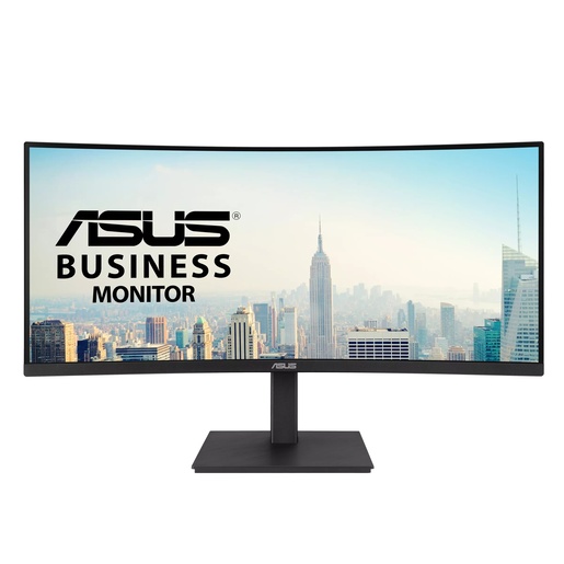 ASUS VA34VCPSR, 34" UWQHD VA, 100Hz, 4ms, 1x HDMI 2.1, 1x DisplayPort 1.4, 1x USB-C 96W, 3x USB 3.2, 1x RJ45, monitor