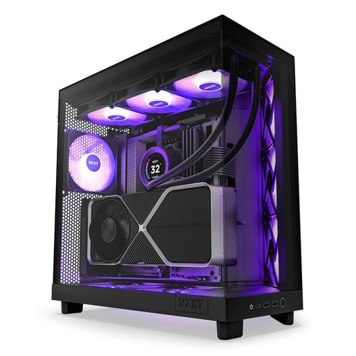 Kućište NZXT H6 Flow RGB, crno