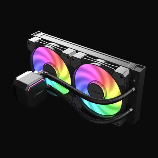 Vodeno hlađenje LC-Power LC-CC-240-B-ARGB JetFlow 240mm PWM Intel LGA 115x/1200/1366/1700/1851/2011/2011-3/2066 AMD AM2/AM3/AM4/AM5/FM1/FM2/FM3