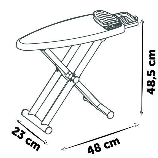 SMOBY daska za glačanje s glačalom i dodacima 330125