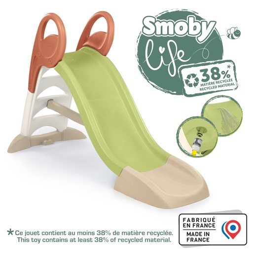 SMOBY tobogan KS s vodom srednji, zeleni 159 x 69 x 100 cm 820510