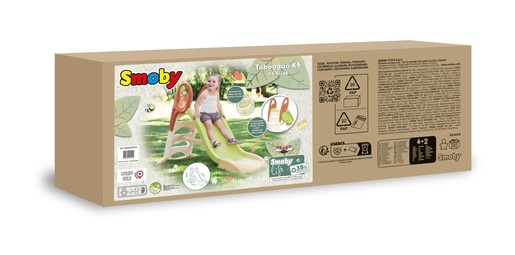 SMOBY tobogan KS s vodom srednji, zeleni 159 x 69 x 100 cm 820510