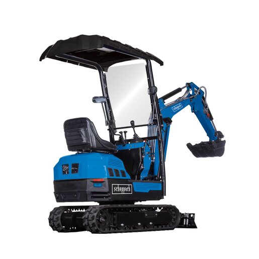 SCHEPPACH mini bager EXC1400, 8.5kW, 4 taktni benzinski motor, 5.7kN - 13.2kN, 1117 kg